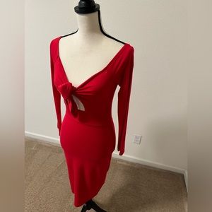 Sexy Red Peekaboo Dress